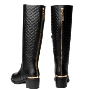 Golden-zip-decorate-2015-new-fashion-spring-winter-snow-shoes-genuine-leather-PU-women-boots-casual